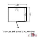 Goodwood Suffolk (8' x 6') Professional Tongue and Groove Shed