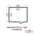 Goodwood Wroxham (10' x 8') Professional Tongue and Groove Shed