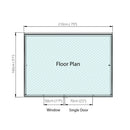 7'x5' Overlap Pent Shed
