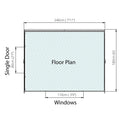 8'x6' Overlap Pent Shed