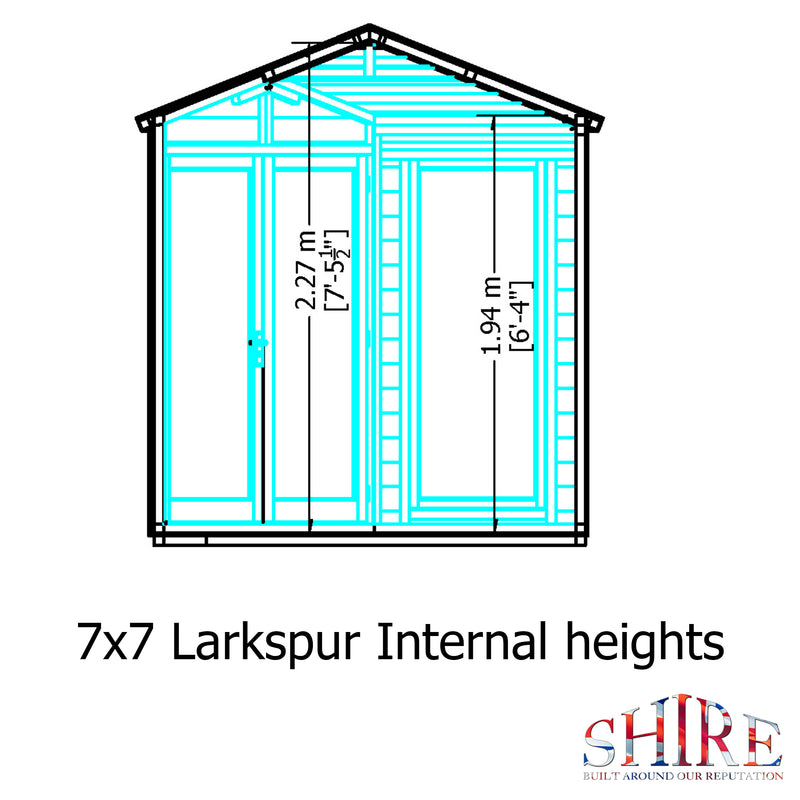 Larkspur Corner Summerhouse (7' x 7')