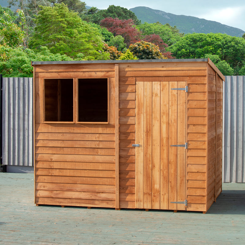 8'x6' Single Door Overlap Pent