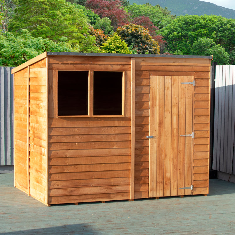 8'x6' Single Door Overlap Pent