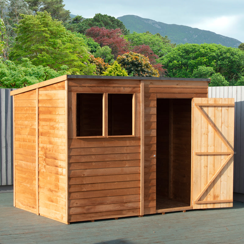 8'x6' Single Door Overlap Pent