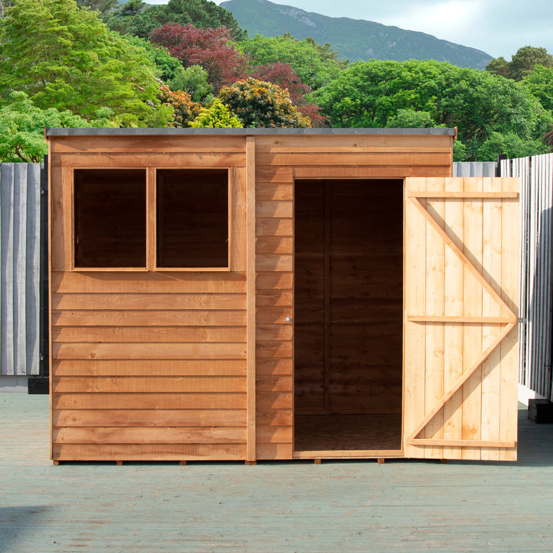 8'x6' Single Door Overlap Pent