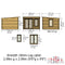 Emneth Log Cabin in 19mm Logs - 3 Sizes Available