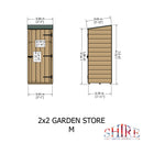 Garden Store Small (2' x 2')