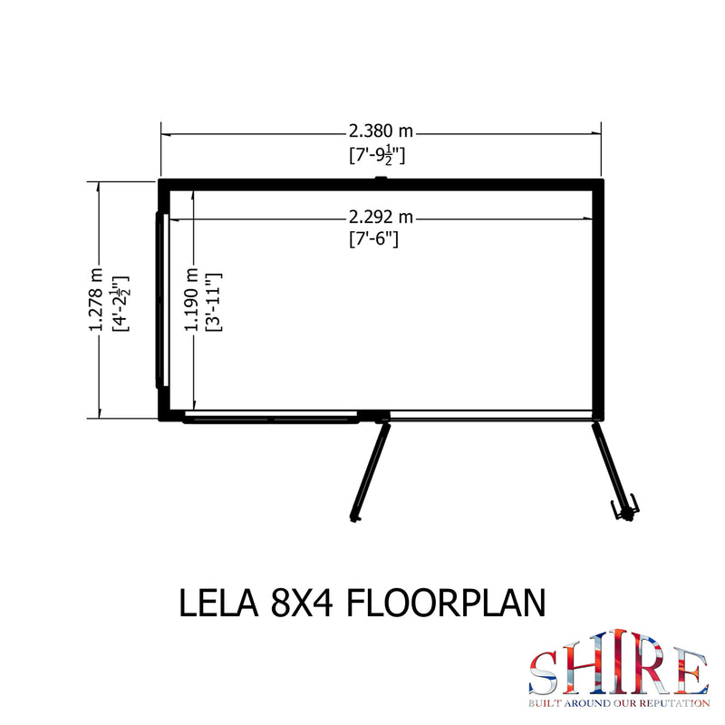 Lela Pent Summerhouse 8'x4' in T&G