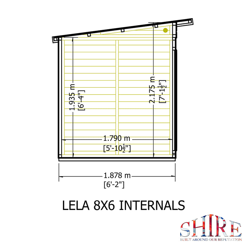 Lela Pent Summerhouse 8'x6' in T&G