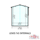 Lewis (6' x 4') Professional Storage Apex Shed