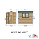 Lewis (6' x 4') Professional Storage Apex Shed