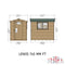 Lewis (6' x 4') Professional Storage Apex Shed