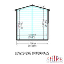 Lewis (8' x 6') Professional Storage Apex Shed