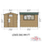 Lewis (8' x 6') Professional Storage Apex Shed