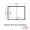 8'x6' Single Door Overlap Pent