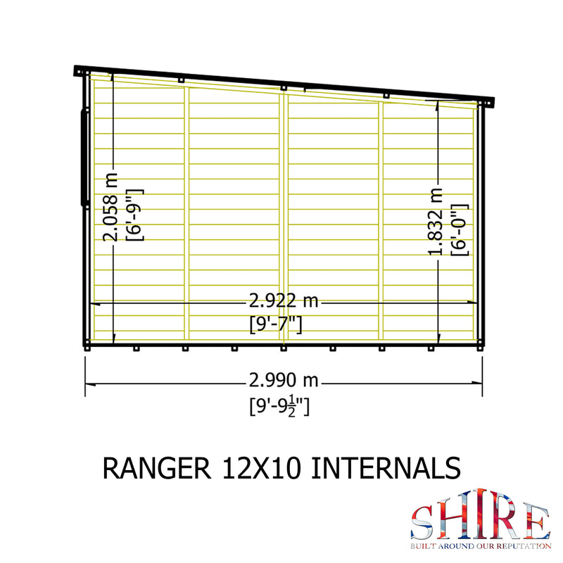 Ranger (12' x 10') Professional Storage Shed