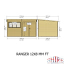 Ranger (12' x 8') Professional Storage Shed