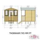 Thornham Summerhouse 7' x 7' with Veranda