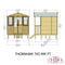 Thornham Summerhouse 7' x 7' with Veranda