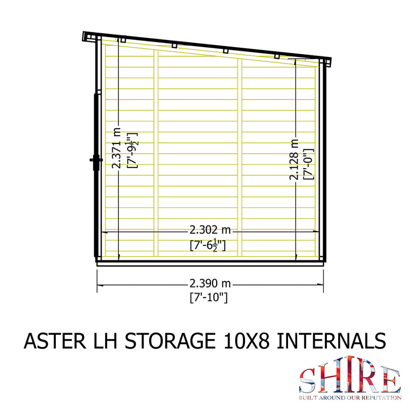 Aster Summerhouse 10' x 8' (2990 x 2390mm)