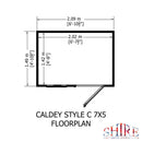 Caldey (7' x 5') Professional Storage Shed