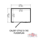 Caldey (7' x 5') Professional Storage Shed