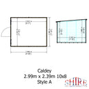 Caldey (10' x 8') Professional Storage Shed