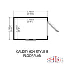 Caldey (6' x 4') Professional Storage Shed