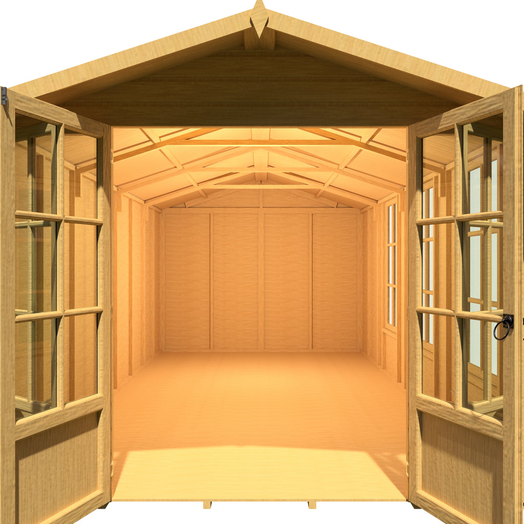 Delmora Summerhouse 8'x16' in T&G – UK Sheds Online