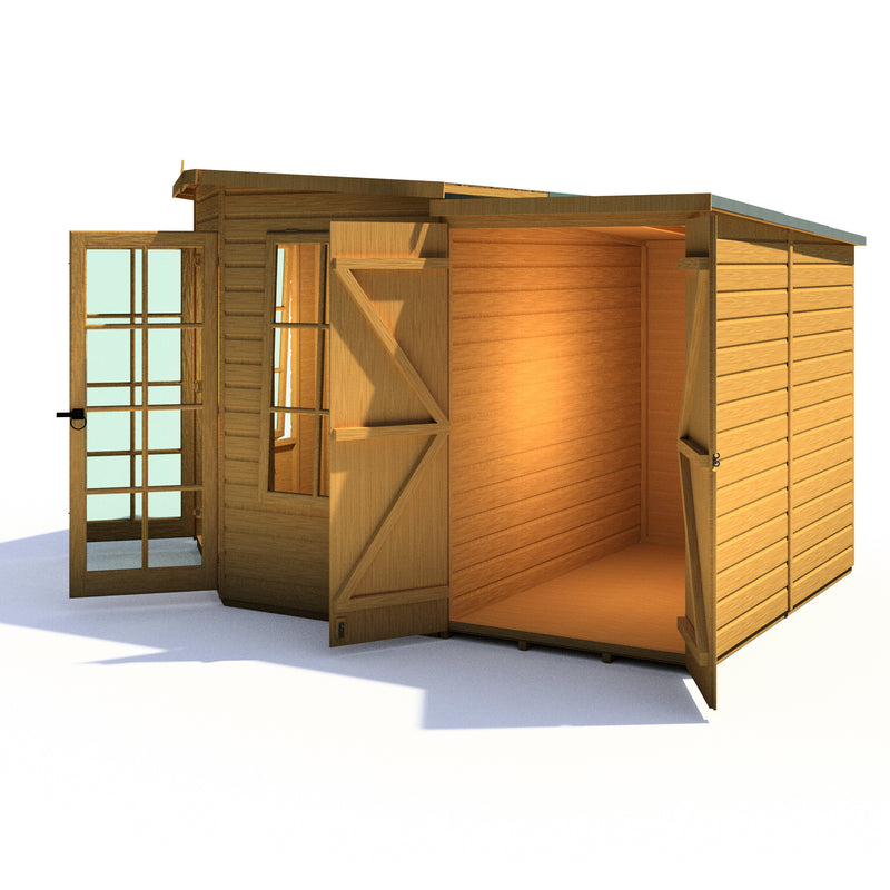 Hampton Summerhouse with Side Storage (8' x 12')