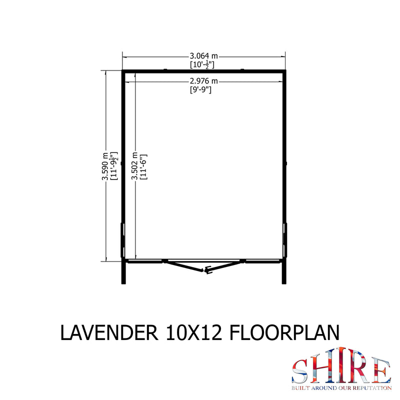 Lavender Summerhouse (10' x 12')