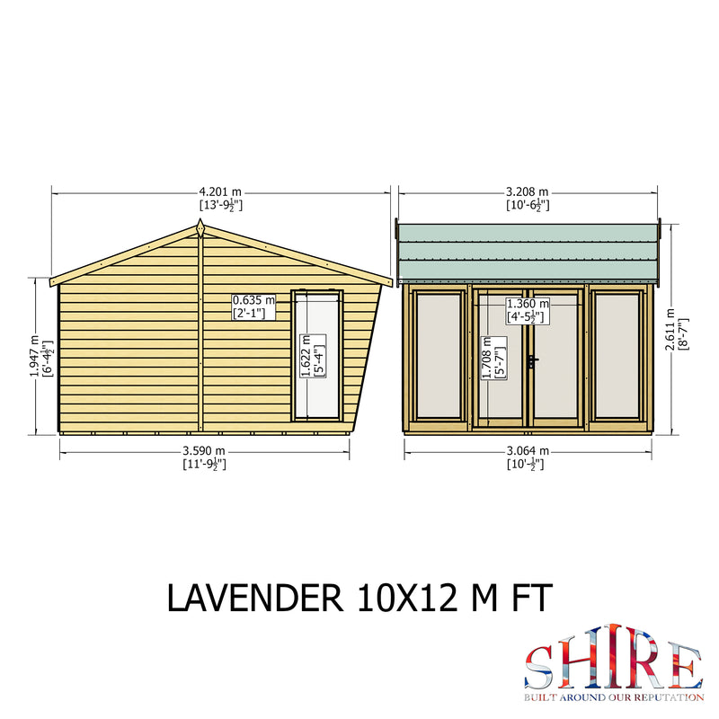 Lavender Summerhouse (10' x 12')