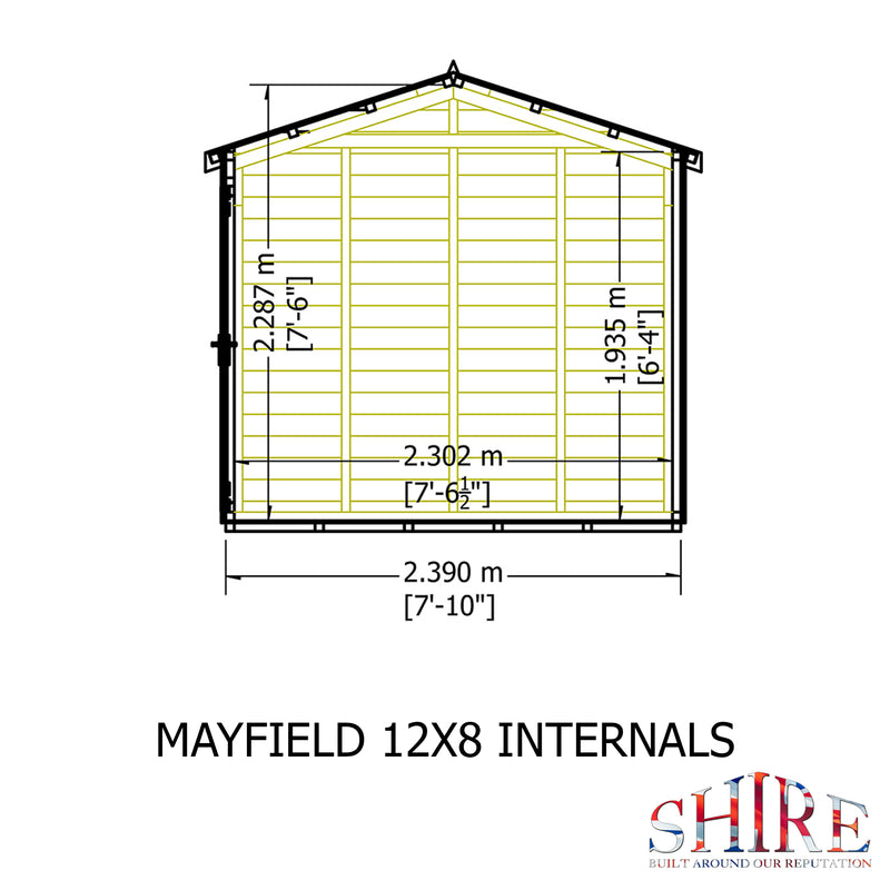 Mayfield Summerhouse 12'x8' in T&G