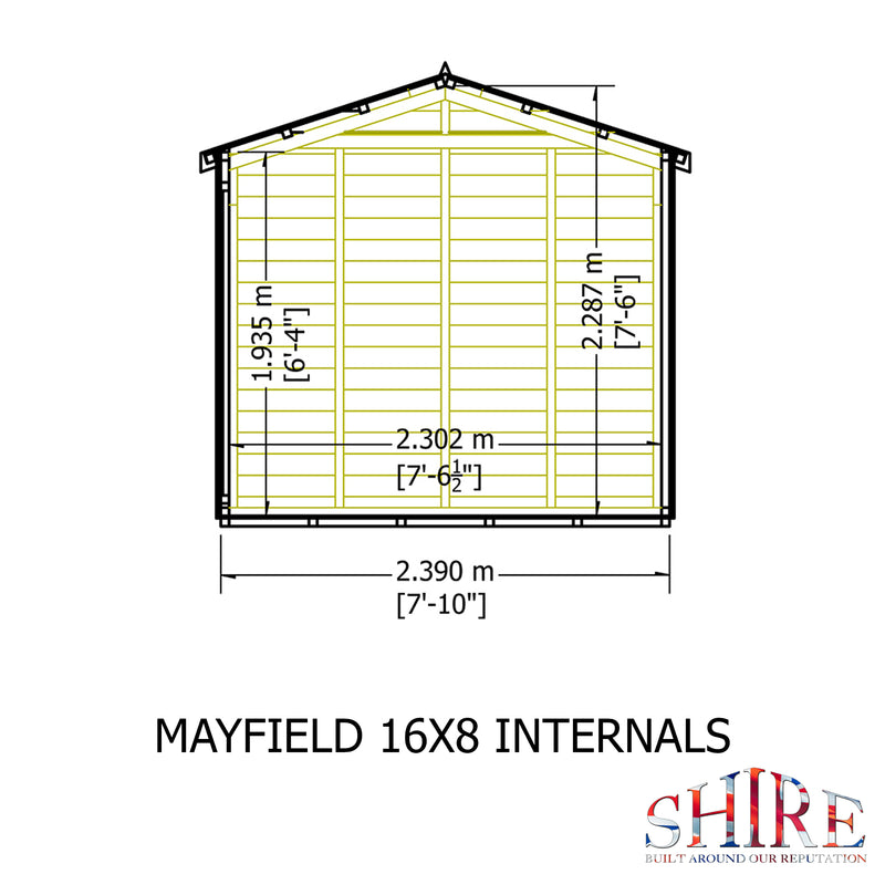 Mayfield Summerhouse 16'x8' in T&G