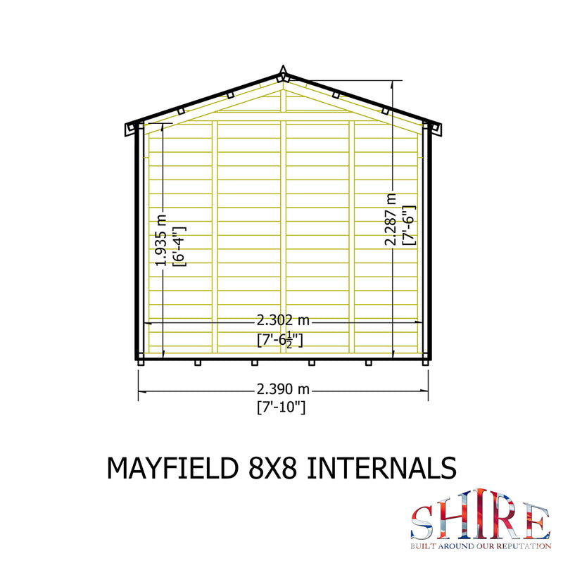 Mayfield Summerhouse 8'x8' in T&G