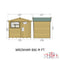 Goodwood Wroxham (8' x 6') Professional Tongue and Groove Shed