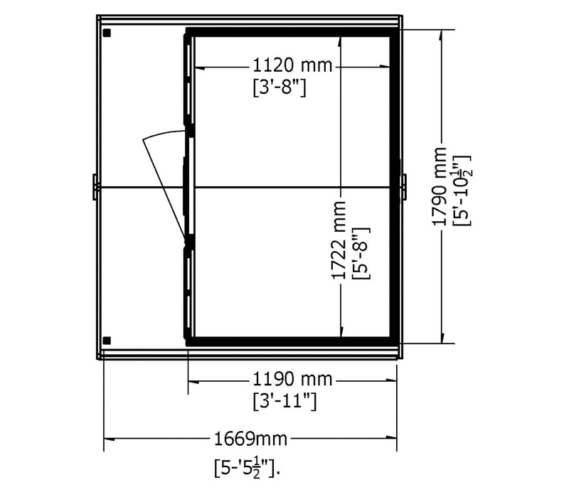 Cubby Playhouse (6' x 4' + 1' 6'' Canopy)