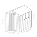 7'x5' Overlap Apex Shed