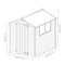 7'x5' Overlap Apex Shed