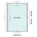 7'x5' Overlap Apex Shed