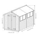 10'x6' Overlap Apex Shed