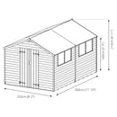 12'x8' Overlap Apex Shed