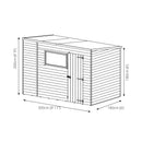 10'x6' Overlap Pent Shed