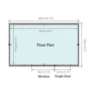 10'x6' Overlap Reverse Apex Shed