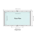 3'x5' Overlap Apex Shed