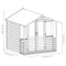 7'x7' Traditional Summerhouse with Veranda