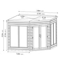 9' x 9' Premier Corner Summerhouse