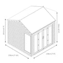 Vermont 8'x8' Shiplap T&G Summerhouse